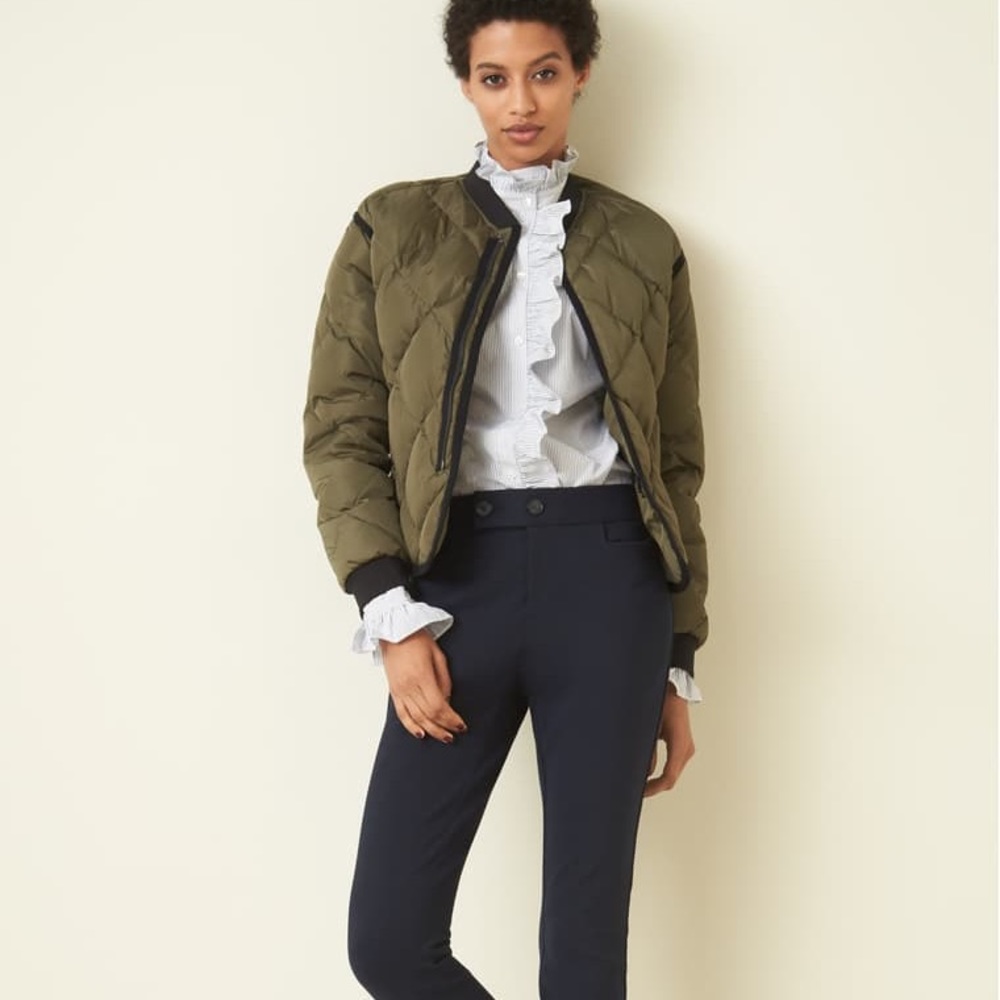 Nordstrom Signature Quilted Down Bomber Jacket, XS